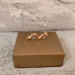ROSE GOLD BOW EARRINGS